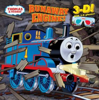 Paperback Runaway Engine! [With 3-D Glasses] Book