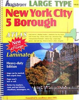 Spiral-bound NYC 5 Borough Atlas (Large Scale) - Laminated Book