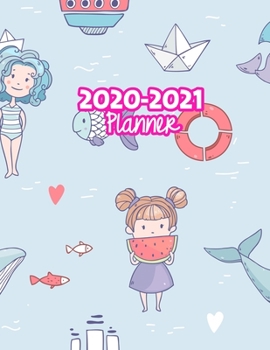 2020-2021 Planner: Two Year Calendar Organizer and Goal Journal | January 2020 - December 2021 Daily, Weekly and Monthly Planner Book with Back Sticker Expression Wall for 2 Years | Design Code 259961