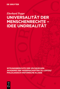 Hardcover Universalität Der Menschenrechte - Idee Undrealität [German] Book