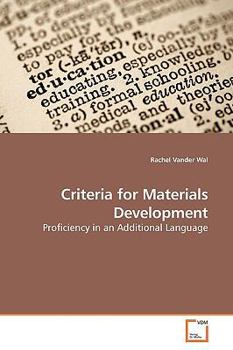 Paperback Criteria for Materials Development Book