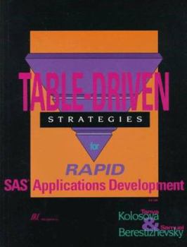 Paperback Table-Driven Strategies for Rapid SAS Applications Development Book