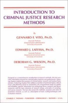 Hardcover Introduction to Criminal Justice Research Methods Book