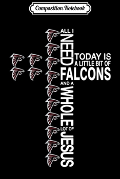 Composition Notebook: Merry Christmas Cross Football Team Atlanta-Falcon Xmas  Journal/Notebook Blank Lined Ruled 6x9 100 Pages