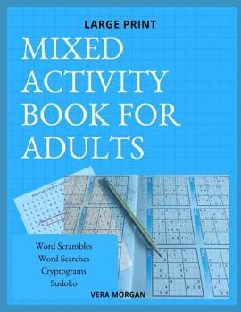 Paperback Mixed activity book for adults in Large Print [Large Print] Book