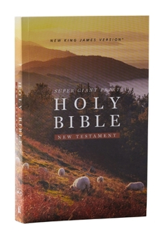 Paperback NKJV Super Giant Print New Testament, Softcover, Red Letter, Comfort Print Book