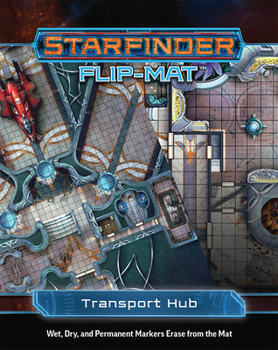 Game Starfinder Flip-Mat: Transport Hub Book