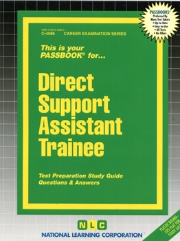 Spiral-bound Direct Support Assistant Trainee: Passbooks Study Guide Book
