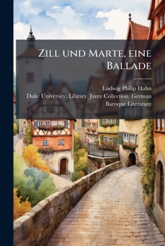 Paperback Zill und Marte, eine Ballade [German] Book