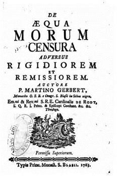 Paperback De æqua morum censura adversus rigidiorem et remissiorem [Latin] Book