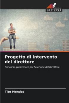 Paperback Progetto di intervento del direttore [Italian] Book
