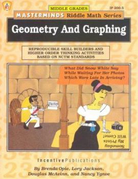 Paperback Masterminds Riddle Math for Middle Grades: Geometry and Graphing: Reproducible Skill Builders and Higher Order Thinking Activities Based on Nctm Stand Book