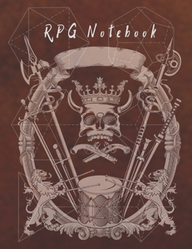 RPG Notebook: Mixed paper: Hexagon, Dot Graph, Dot Paper, Pitman | For role playing gamers: Notes, tracking, mapping, terrain plans | Vintage Brown cover design (8.5” x 11” - A4 Size, 150 Pages)