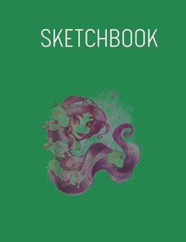 Paperback Sketchbook: Disney Belle Stylized Spring Flowers - Leaves Blank Sketchbook Blank White Pages for Drawing - Sketching - Doodling an Book