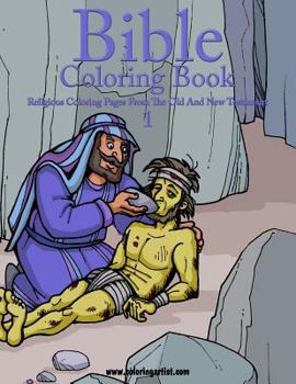 Paperback Bible Coloring Book 1 - Religious Coloring Pages from the Old and New Testament Book