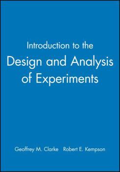 Introduction to the Design and Analysis of Experiments (A Hodder Arnold Publication)