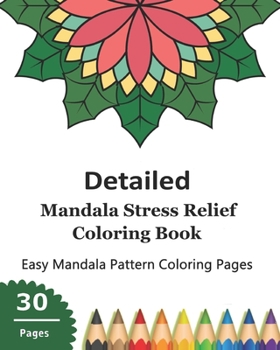 Paperback Detailed Mandala Stress Relief Coloring Book