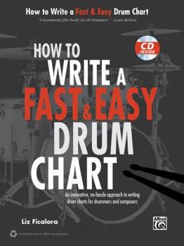 Paperback How to Write a Fast & Easy Drum Chart: An Innovative, No-Hassle Approach to Writing Drum Charts for Drummers and Composers, Book & CD Book