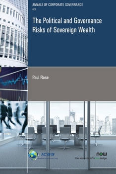 Paperback The Political and Governance Risks of Sovereign Wealth Book