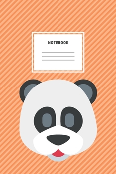 Notebook: Sleepy Panda Face Notebooks And Journals Soft Cover Lined Animal Cute Pet Bear Composition Book