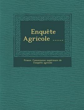 Paperback Enquete Agricole ...... [French] Book