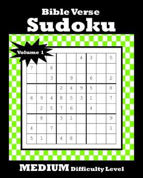 Paperback Bible Verse Sudoku: 120 Puzzles With Medium Difficulty Level Bible Verse Included on Each Page [Large Print] Book