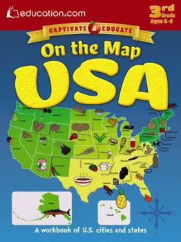 Paperback On the Map USA: A Workbook of U.S. Cities and States Book