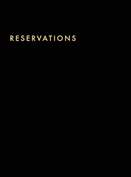 Hardcover Reservations Book: Hardcover Restaurant Reservations, Double Page per Day for Lunch and Dinner, 8.5x11", Black Book