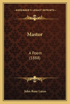 Paperback Mastor: A Poem (1888) Book