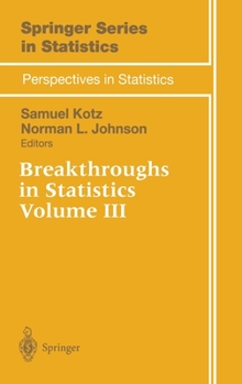 Hardcover Breakthroughs in Statistics: Volume III Book