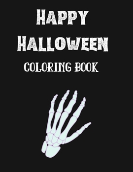 Paperback Happy Halloween Coloring Book: New and Expanded Edition, 82 Unique Designs, Jack-o-Lanterns, Witches, Haunted Houses, and More Book