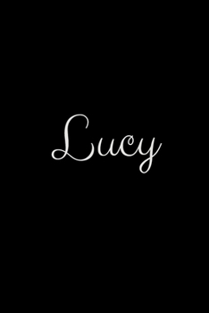 Paperback Lucy: notebook with the name on the cover, elegant, discreet, official notebook for notes Book