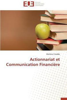 Paperback Actionnariat Et Communication Financière [French] Book
