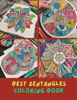 Zentangle Patterns: A Calming Coloring Book for Adults with Beautiful, Detailed Designs: Art therapy book