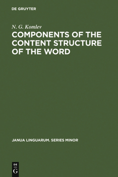 Hardcover Components of the Content Structure of the Word Book