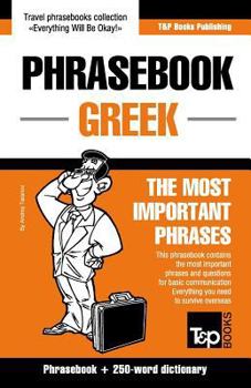 Paperback English-Greek phrasebook and 250-word dictionary Book