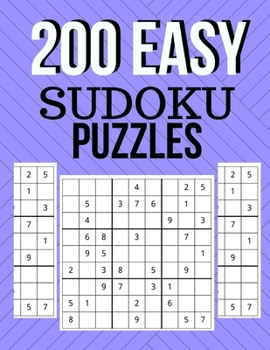 Paperback 200 Easy Sudoku Puzzles: Large Print Brain Games For Beginners Book