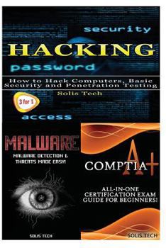 Paperback Hacking + Malware + Comptia A+ Book