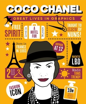 Hardcover Great Lives in Graphics: Coco Chanel Book