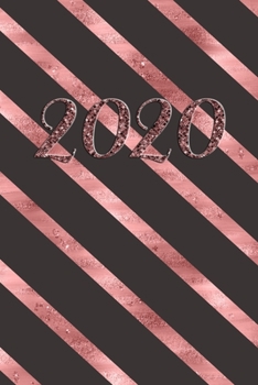 2020: Calendar, DIN-A5 paperback format, weekly planner with space for notes, holidays, year-round overview. white paper with cute girl's writing, ... Glitter Stone Pink Girl German Version