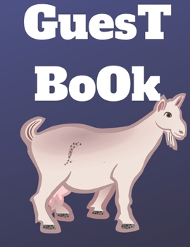 Guest Book goat: color goat Cover, Rustic Guest book For Wedding, for baby shower,for graduation,for birthday party,for house warming,for ... cover,goat lover ,cute goat,celebration party