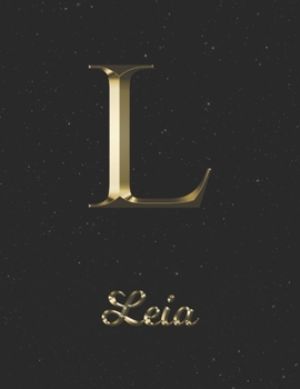 Paperback Leia: 1 Year Daily Planner (12 Months) - Yellow Gold Effect Letter L Initial First Name - 2020 - 2021 - 365 Pages for Planni Book