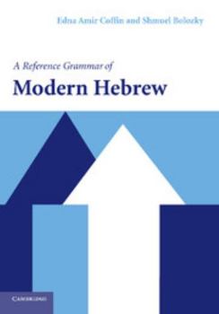 Paperback A Reference Grammar of Modern Hebrew Book