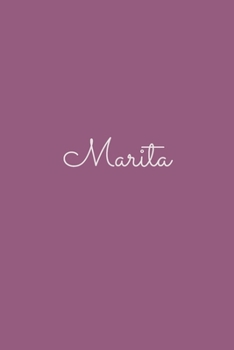 Marita: notebook with the name on the cover, elegant, discreet, official notebook for notes, dot grid notebook,