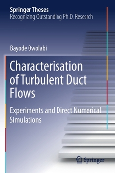 Paperback Characterisation of Turbulent Duct Flows: Experiments and Direct Numerical Simulations Book