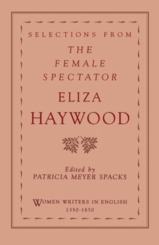 Paperback Selections from the Female Spectator Book