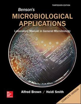 Spiral-bound Benson's Microbiological Applications Complete Version Book