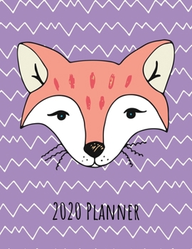 2020 Planner: Weekly Dated With Inspirational Quotes Purple - Fox (Cute & Adorable Calendar Planners for All)