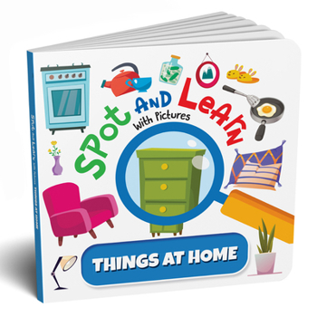 Board book Spot and Learn with Pictures: Things at Home: A Fun & Interactive Board Book to Develop Observation Skills and Vocabulary for Kids, Toddlers [Penguin Book