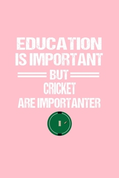 Cricket Notebook: Cricket Education Humor Sarcastic Funny Christmas Gift - Pink Dotted Dot Grid Bullet Notebook - Diary, Planner, Gratitude, Writing, Goal, Log Journal - 6x9 120 pages